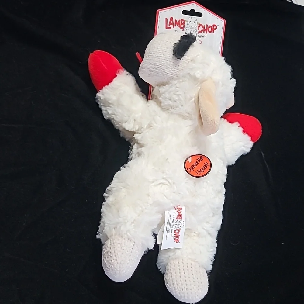 Multipet Lamb Chop Dog Toy with Squeaker, Large Size‎ NWT